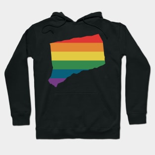 Connecticut State Rainbow Hoodie